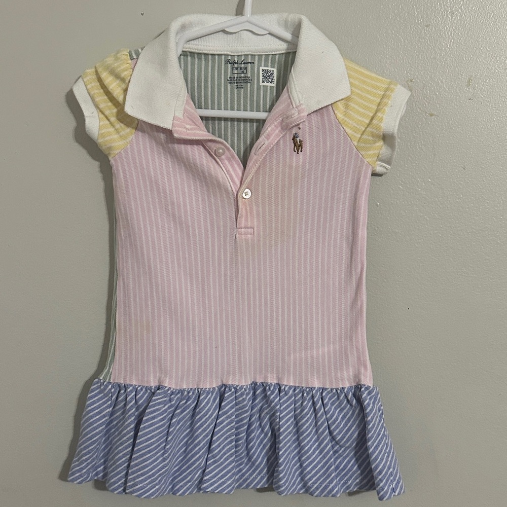 Ralph Lauren Pink and Blue Polo Shirt